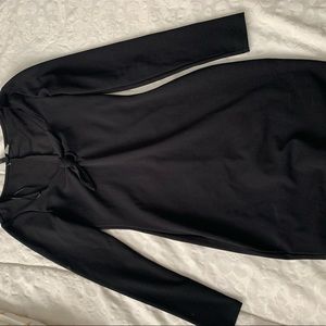 H&M black mini bodycon dress